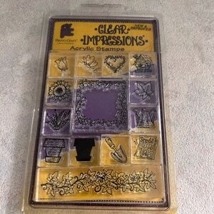 Provo Craft Clear Impressions Clear Acrylic Stamp Set